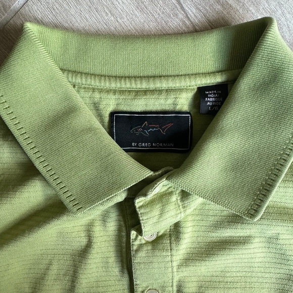 Greg Norman Lime Green Golf Polo Shirt – Men’s Size Large – Good Condition - Picture 1 of 5